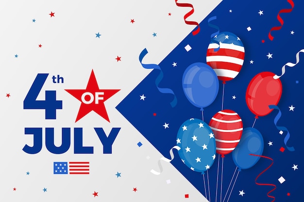 Free vector independence day background concept