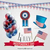 Vettore gratuito independence day background