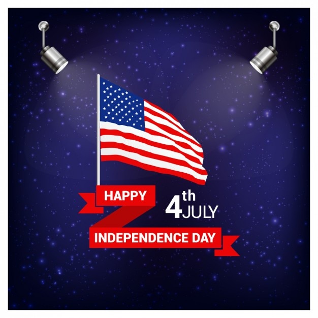 Independence day greeting card