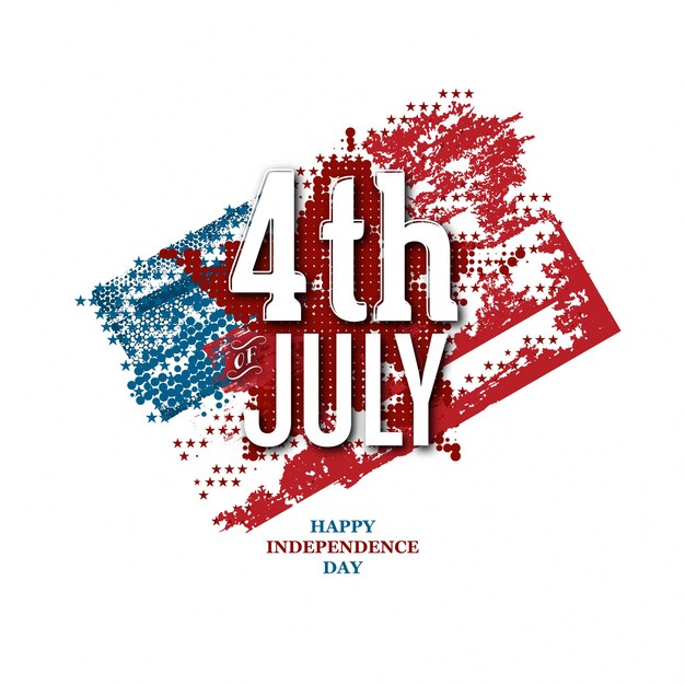 Independence day greeting design