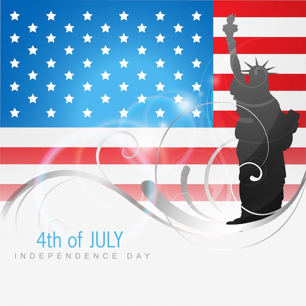 Бесплатное векторное изображение 4-й юбилейный день независимости америки