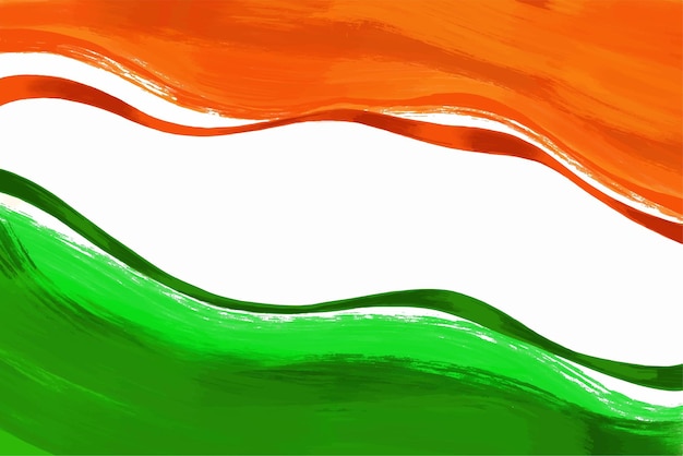 Free vector independence day of india tricolor background