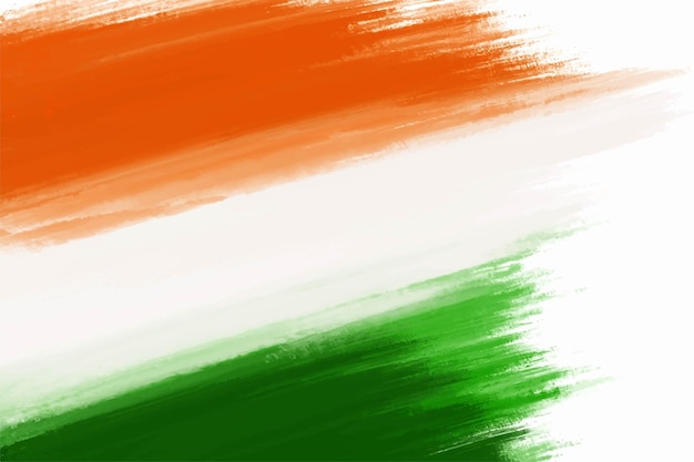 Free vector independence day of india tricolor indian flag background