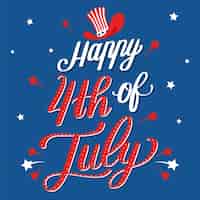 Free vector independence day lettering