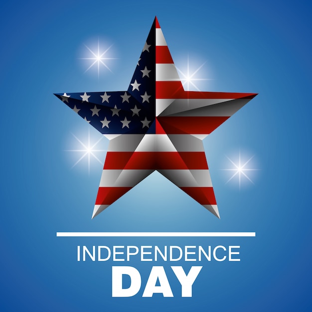 Free vector independence day usa design.