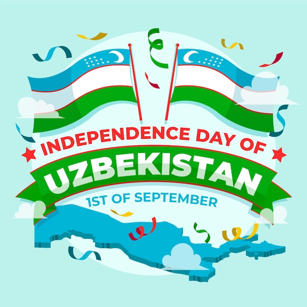 Festa dell'indipendenza del concetto dell'uzbekistan