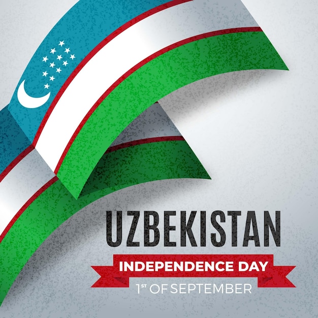 Free vector independence day of uzbekistan concept