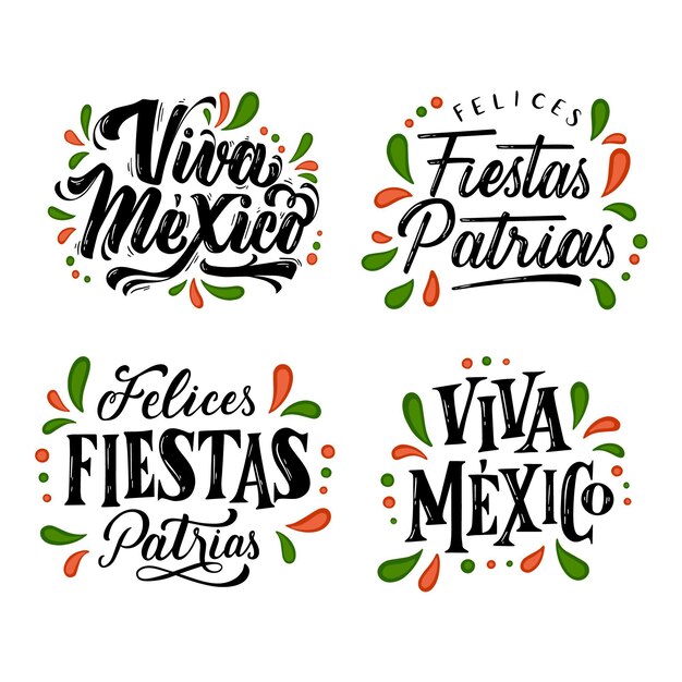メキシコのレタリングバッジの独立性