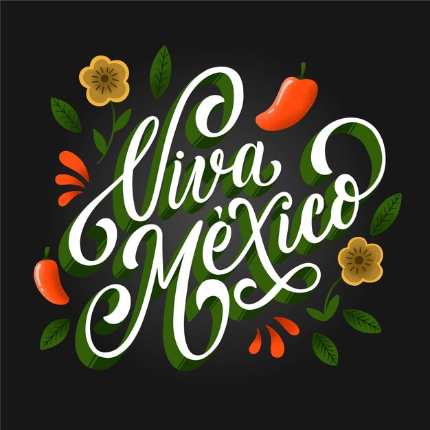 Independencia de méxico - lettering