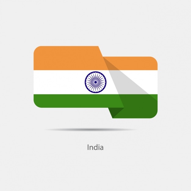 Free vector india flag design