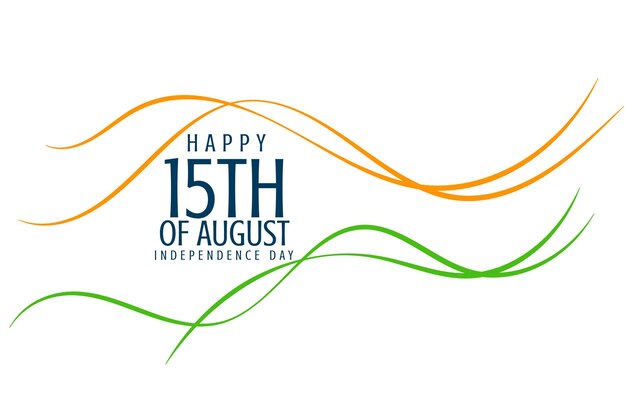 День независимости индии фон в стиле линии