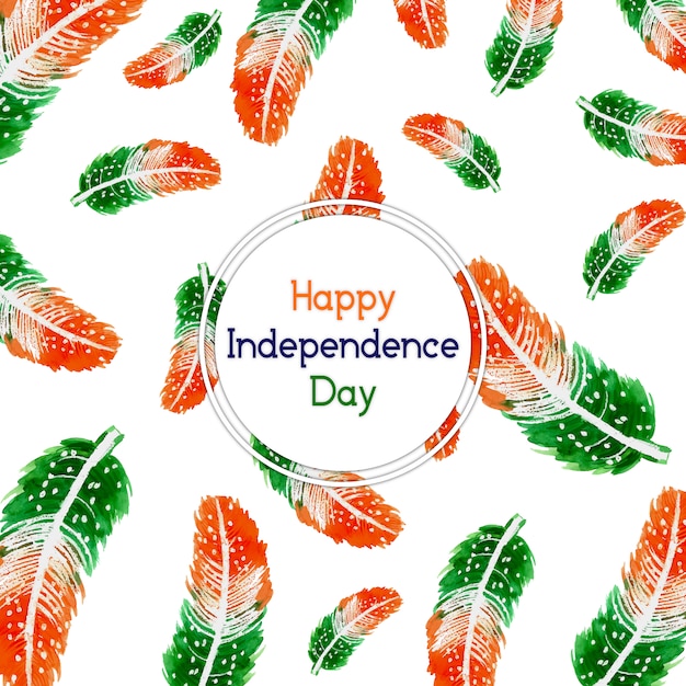 インドの独立日の羽の背景