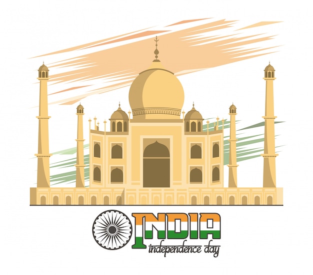 India independence day card colorful