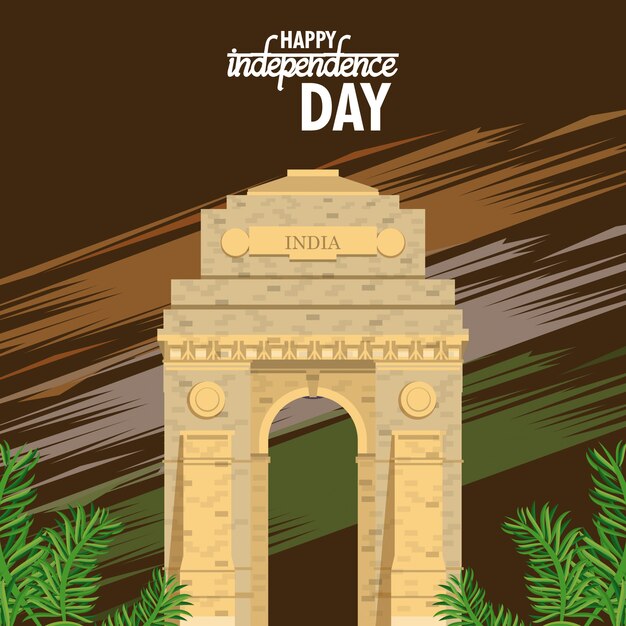 india independence day card colorful