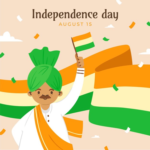 India independence day illustration