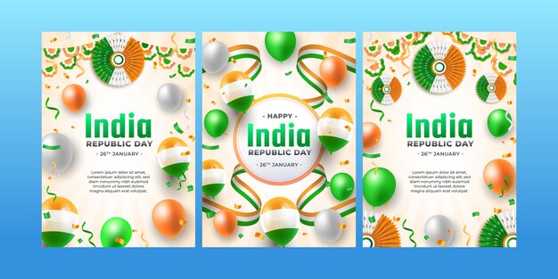 india republic day celebration greeting cards collection