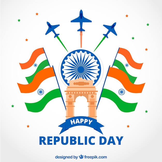 Free vector india republic day