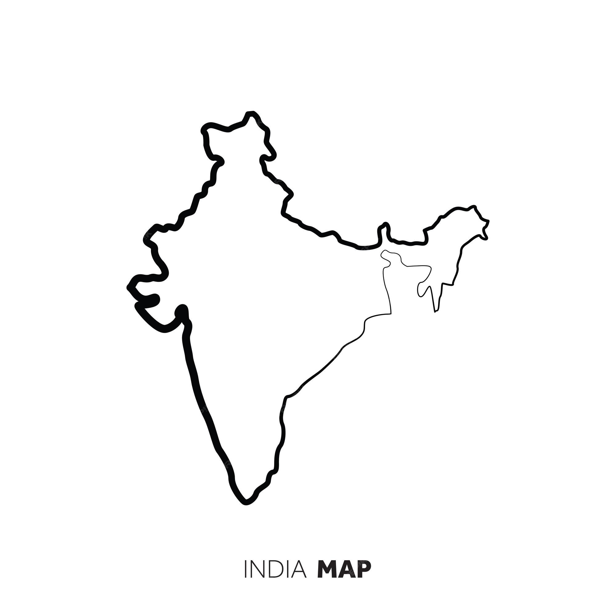 Out Line Of India Map India Map Outline Images | Free Vectors, Stock Photos & Psd