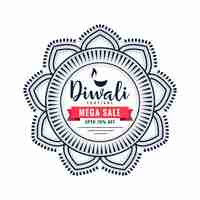 Free vector indian diwali celebration sale and offers illustration