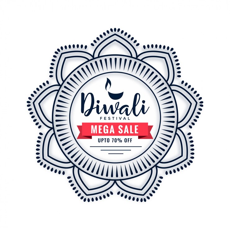 मुफ़्त वेक्टर indian diwali celebration sale and offers illustration