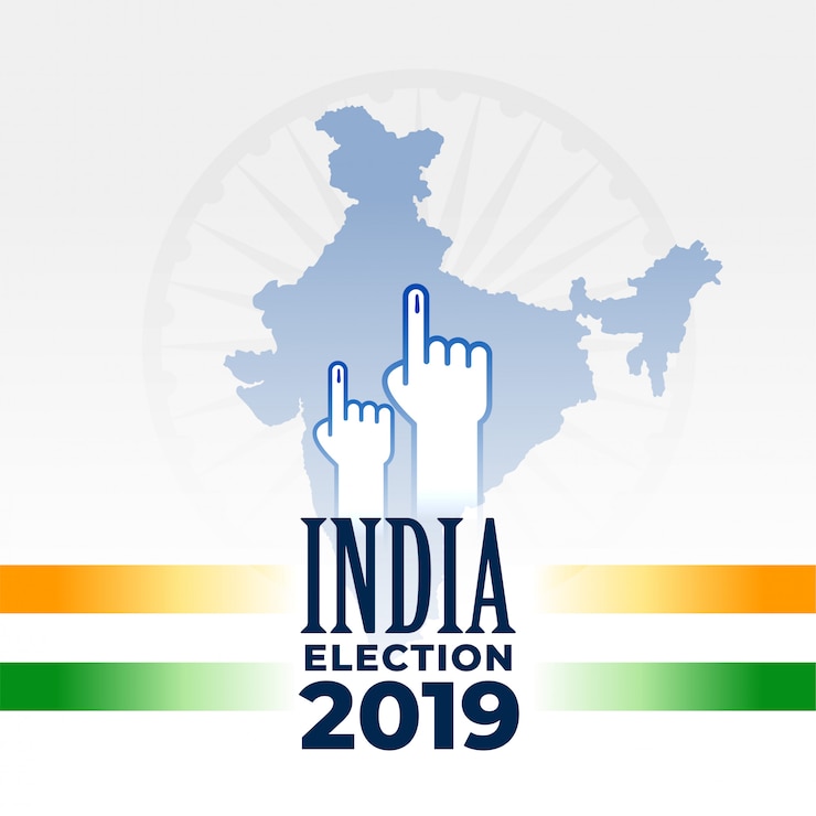मुफ़्त वेक्टर indian election 2019 banner design