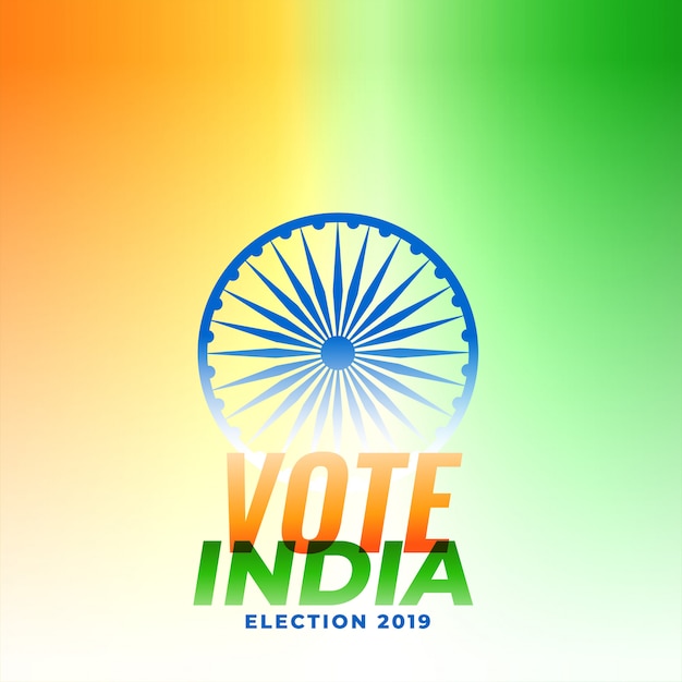 Free vector indian election design illustration