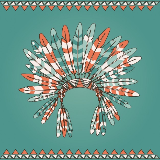 Free vector indian feathers design