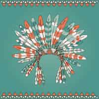 Free vector indian feathers design