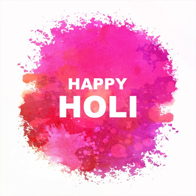 Indian festival Happy Holi celebrations with colors