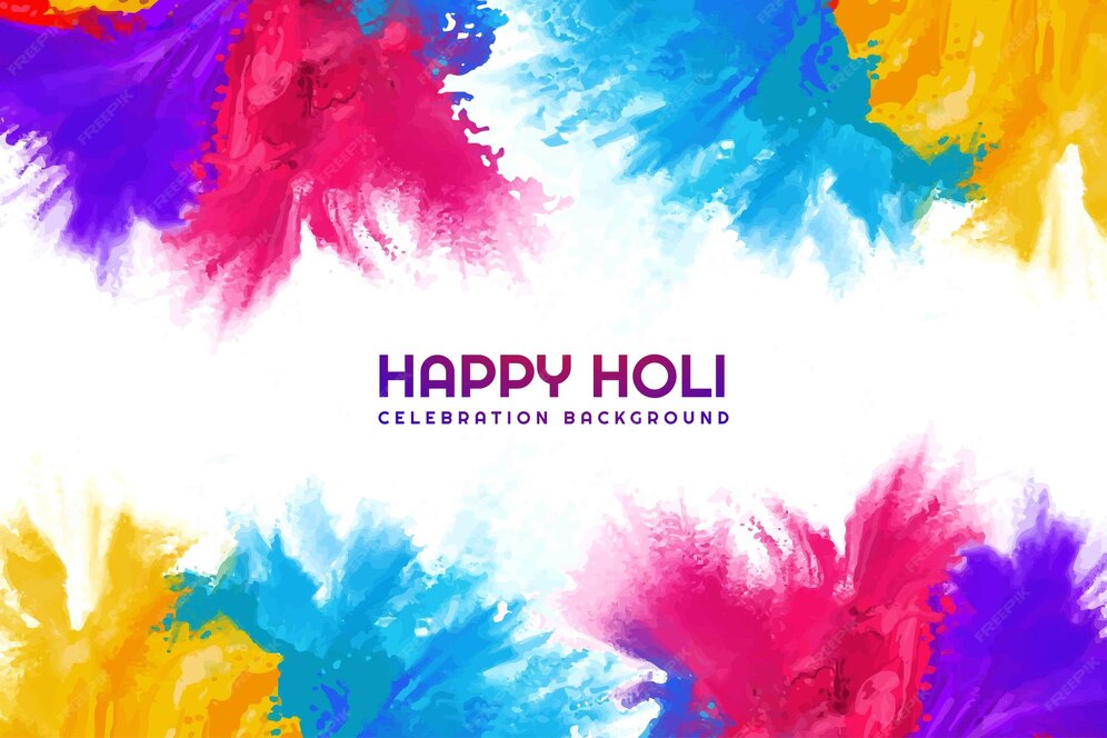 holi celebration powder