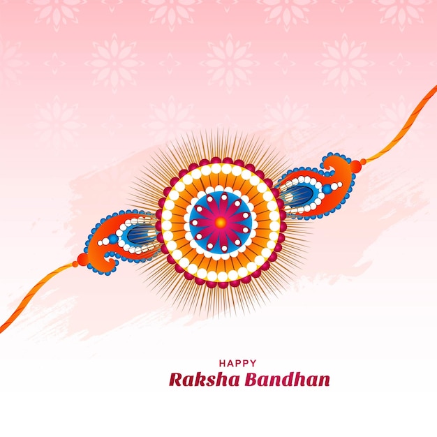 Indian festival of raksha bandhan celebration card background
