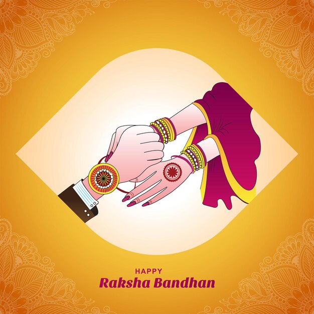 Indian festival raksha bandhan celebration card background