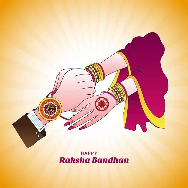 Indian festival raksha bandhan celebration card background
