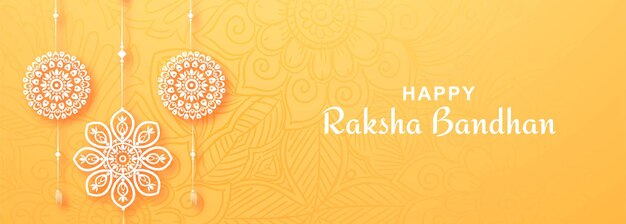 Indian festival raksha bandhan wishes card celebration banner design