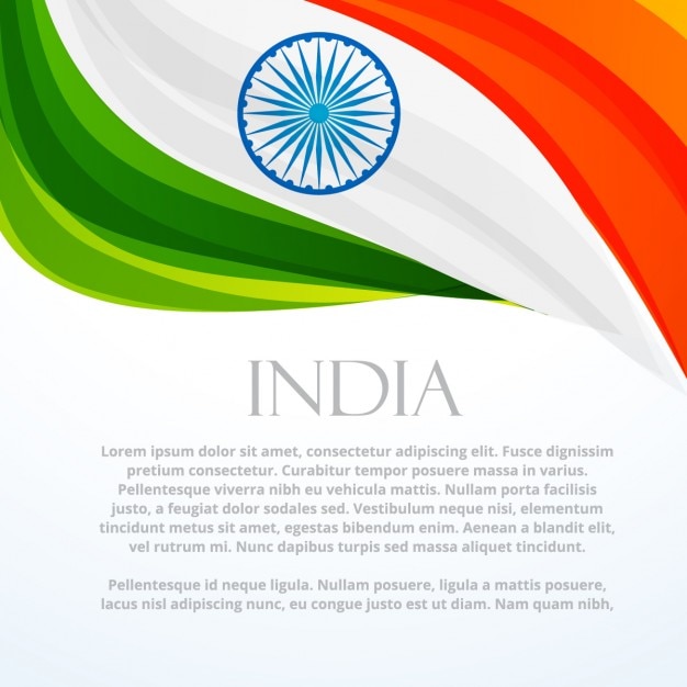 Free vector indian flag background