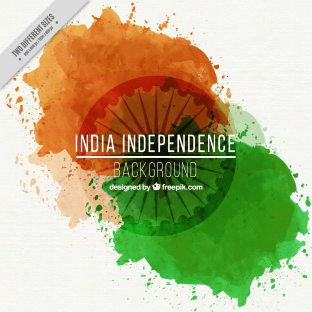 Indian flag  colour splatter