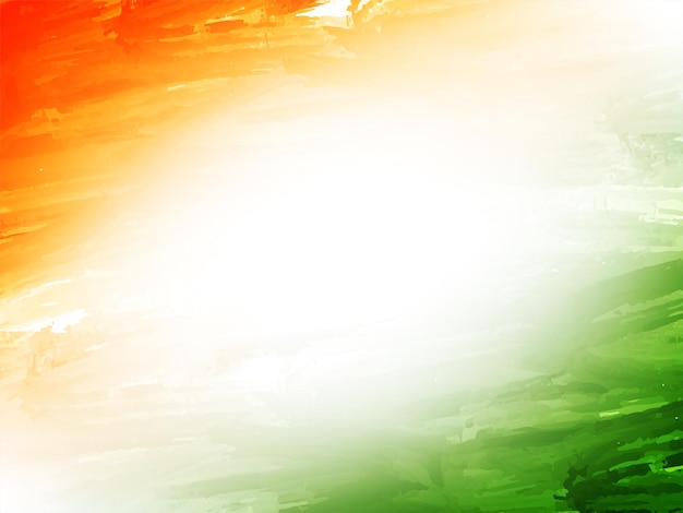 Free vector indian flag theme independence day 15th august celebration background