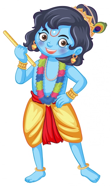 Free Vector indian god on white