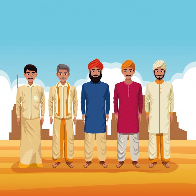 Индийская группа из Индии мультфильма