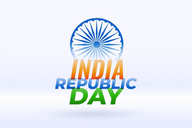 Free vector indian happy republic day holiday background