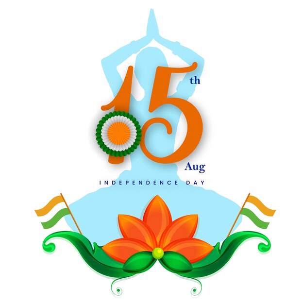 Indian Independence Day 15 August National Poster Orange White Green Social Media Poster Banner Free Vector