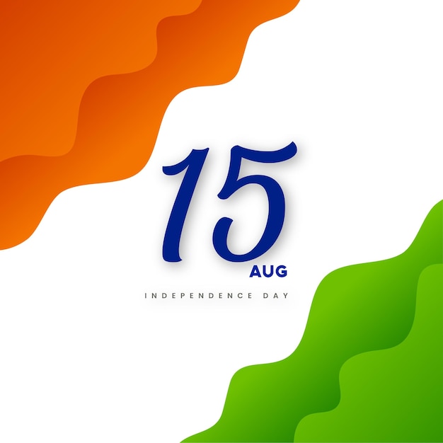 День независимости Индии 15 августа Национальный плакат Социальные сети Плакат Баннер Бесплатные векторы