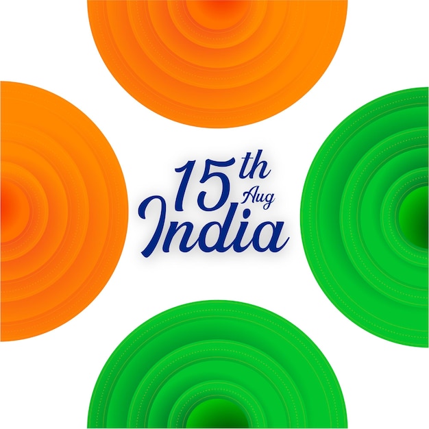 Free vector indian independence day 15 august national poster social media poster banner free vector