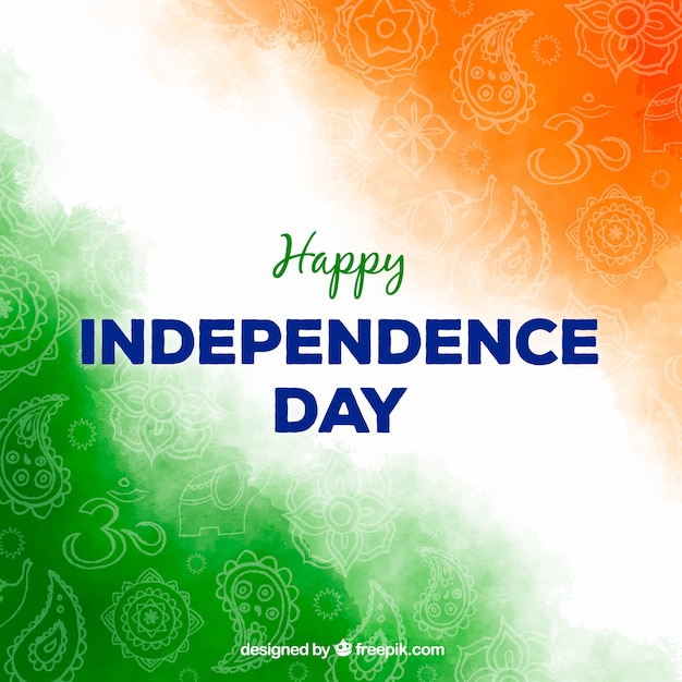 Free vector indian independence day background