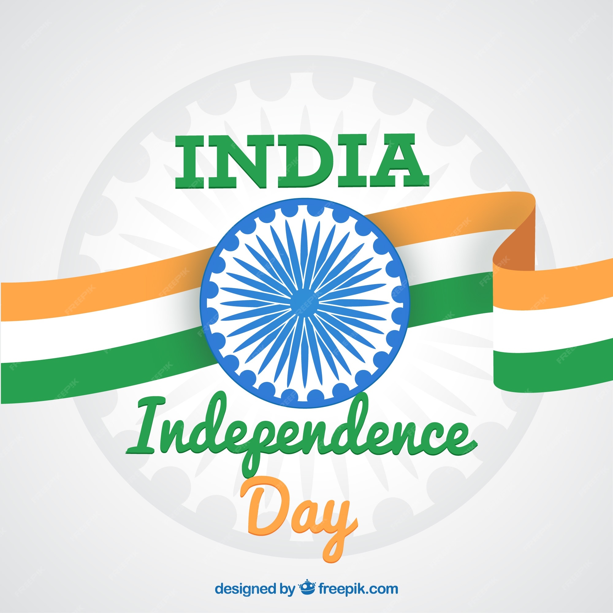Free Vector | Indian independence day background