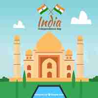 Free vector indian independence day background