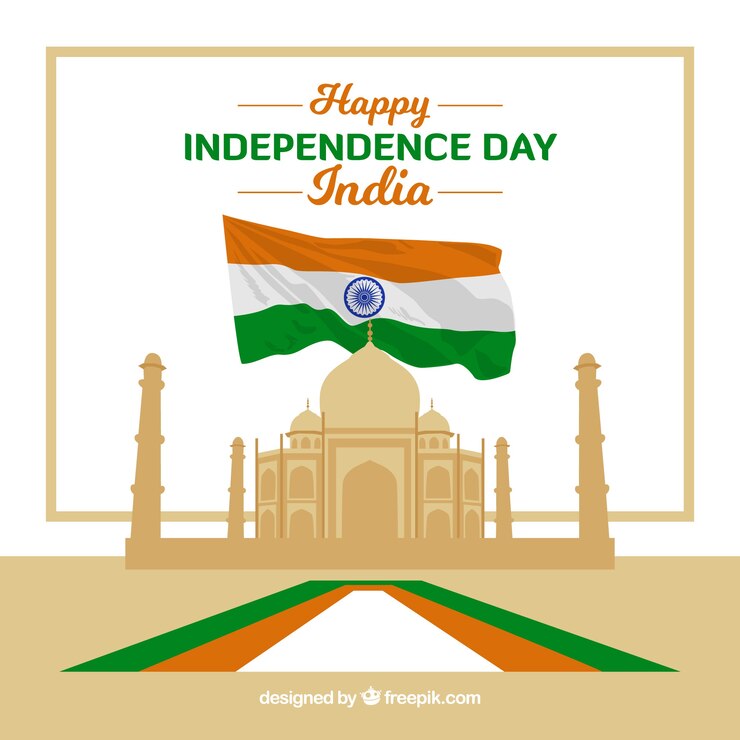 Free Vector indian independence day background