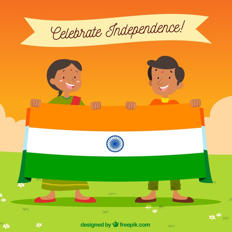 मुफ़्त वेक्टर भारतीय स्वतंत्रता दिवस बैकग्राउंड