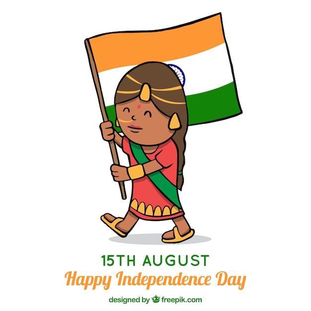 Free vector indian independence day background