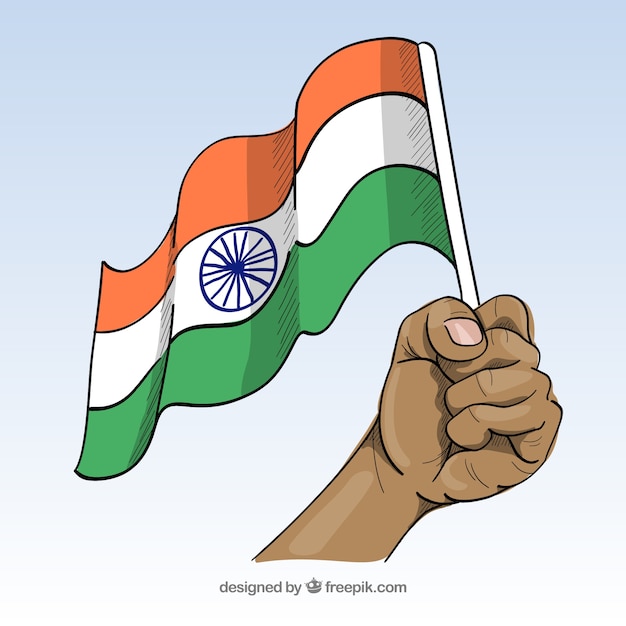 Free Vector indian independence day background